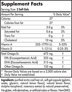 Nordic Naturals Arctic Cod Liver Oil