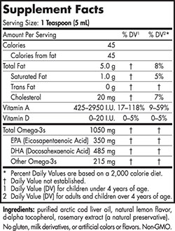 Nordic Naturals Arctic Cod Liver Oil