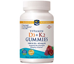 Nordic Naturals Vitamin D3+K2 Gummies